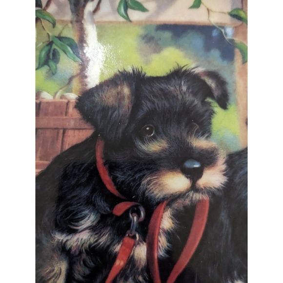 A New Leash on Life - Terrier Puppy Playtime Plate Collection 1987 by Jim Lamb - Picture 3 of 7
